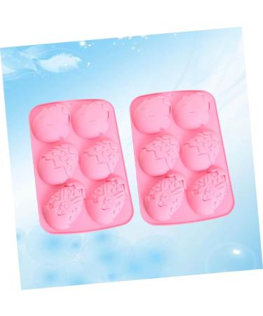 Zerodeko 2pcs Sugar Craft Gum Paste Chocolate Molds Cakesicles Mold Gummy Mold Easter Baking Mold Rabbit Decor Cake Molds Silicone Silicon Cake Chocolate Candies Biscuit Pink - Buy Online on GoSupps.com