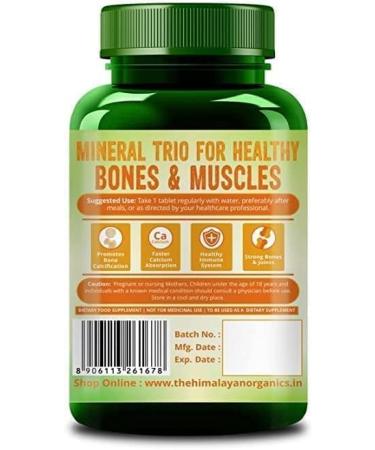 TJ Organics Calcium Magnesium Zinc Vitamin D3 & B12 120 Vegetarian Tablets - Buy Online on GoSupps.com