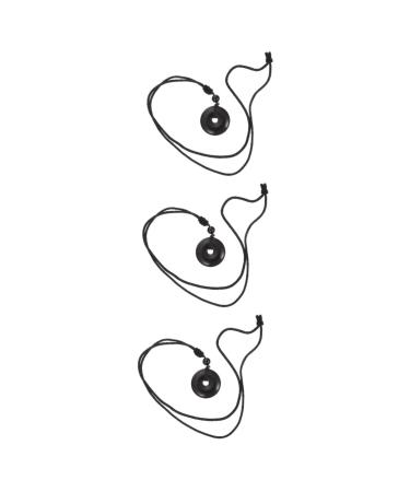 Minkissy 3st necklace with safety buckle Halmony trailer amethyst supporter party accessories a necklace tender crystal chain festival accessory stone china men and women