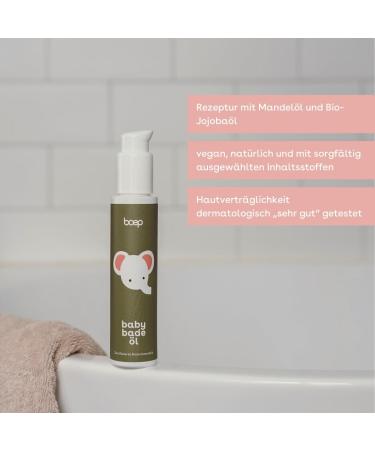 boep Huile de bain pour b b - Additif de bain nourrissant l'huile de jojoba bio et l'huile d'amande pour nouveau-n - Cosm tique naturel v g talien - quipement de premier soin pour b b 100 ml (Lot de 1) - Buy Online on GoSupps.com