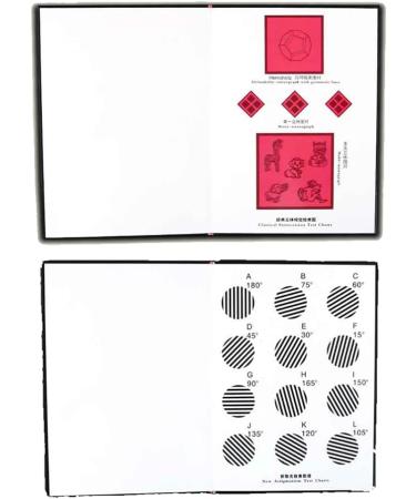 Toplionace Visual Test Charts - Random Dot Stereograms Color Blindness & Astigmatism Amsler Test Chart with 2 Glasses | International Shipping Available - Buy Online on GoSupps.com