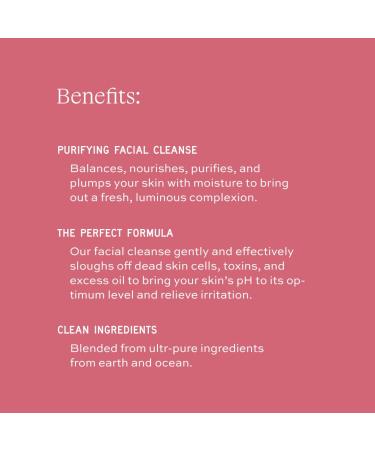 Aleavia Purifying Facial Cleanse Fragrance-Free Organic & All-Natural Prebiotic Vegan Face Wash Nourish your Healthy Skin Microbiome 8 oz. (New Formula) 8 Fl Oz (Pack of 1) - Buy Online on GoSupps.com