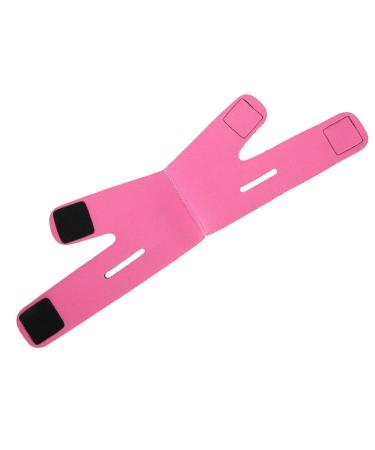 Post Surgery Neck & Chin Compression Wrap | Face Slimming Bandage Belt for Double Chin & Face Lift (Rose Red - Buy Online on GoSupps.com