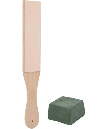 High-Quality Leather Polish Sharpening Spreader with Double-Sided Wooden Grinding Plate & Paste - Perfect for Precision Sharpening - Buy Online on GoSupps.com