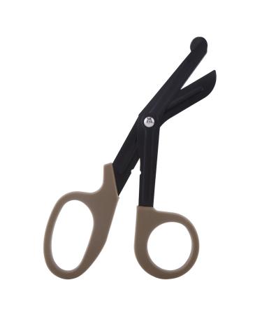 LANTRO JS Scissors Bandage Paramedic Medical Scissors 7" Cut First Aid Emergency Tool(Brown)