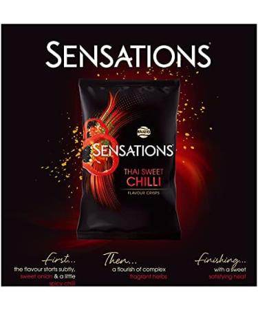 Sensations Thai Sweet Chilli Crisps 150g - Irresistible Sweet Chilli Flavor | 1 Pack - Buy Online on GoSupps.com