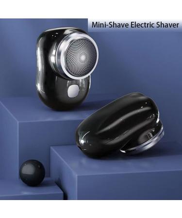 Mini-Shave Portable Electric Shaver | 2023 New Upgrade Rechargeable Razor for Men | Easy One-Button Use | Home, Car, Travel | Black - Perfect Christmas & New Year Gift - Buy Online on GoSupps.com