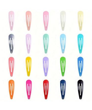 20 Pieces Metal Leaf Snap Hair Clips in MultiColors Ideal for Toddlers Kids Girls and Women