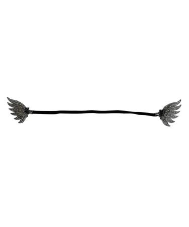 Rhinestones Inlaid Hair Twister Women Exquisite Non-slip Hairpin Elegant Lazy Curler Hair Accessories Black
