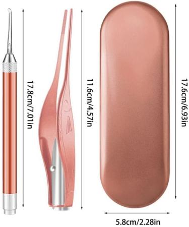 2 pieces of lighted earwax removal tool ear cleaner portable earwax cleaner kit gift set of earwax removal tool for children and family (Red) - Buy Online on GoSupps.com