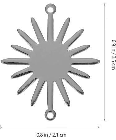 PLAFOPE Double Crane Sunflower Sun Charms for Jewelry Sunflower Earrings Sunflower Links Golden Copper 2.1X2.5CM Black - Buy Online on GoSupps.com