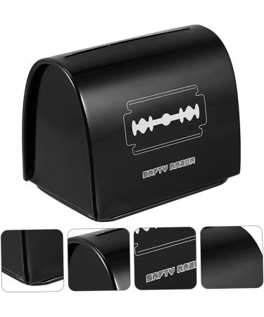 Frcolor Men's Razor Disposal Box - 2-Pack Blade Recycling Container for Safe Storage | Compact & Stylish Black Design - Buy Online on GoSupps.com