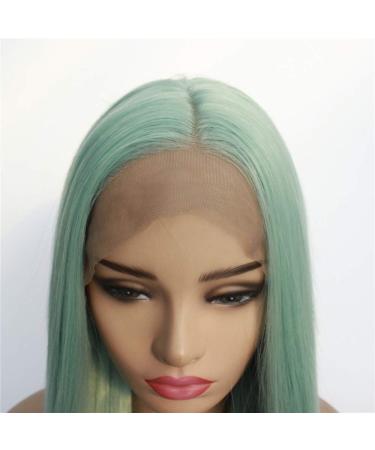 Shop Trendy Mid-Length Straight Lace Front Wig for Women | High-Temperature Silk Fiber Hairpiece - Buy Online on GoSupps.com