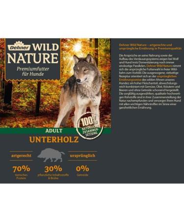 Dehner Wild Nature Grain-Free Wet Dog Food - Duck Horse Rabbit - 6 x 800g Cans for Adult Dogs - Premium Nutrition (4.8kg Pack) - Buy Online on GoSupps.com