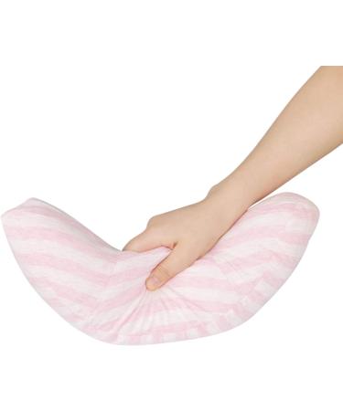 Kids Car Travel Pillow - Neck Support & Seat Belt Cushion for Toddlers - Pink Stripe - Buy Online on GoSupps.com