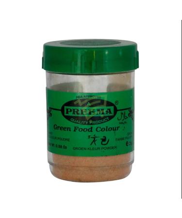 Preema | Green Food Colour Powder 12X25g | Create Color full Cake & Icing | Premium Quality Bright Colour Powder