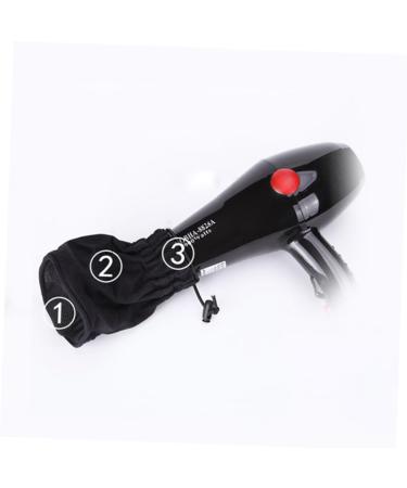 WOONEKY 1pc Hair Dryer Pocket Blow Dryer for Curly Cotton Storage Bag Wind Shield Pocket Hairdryer Bag Black - Buy Online on GoSupps.com