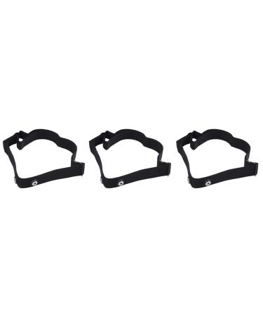 ISTOVO 3X Chest Belt Strap for Sports Wireless Frequency Heart Rate Monitor Black