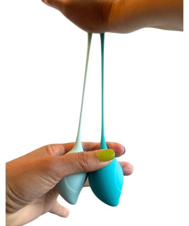 Kegel Balls for Women | Pelvic Floor Strengthening Set - Improve Intimate Health | Aquamarine - Buy Online on GoSupps.com