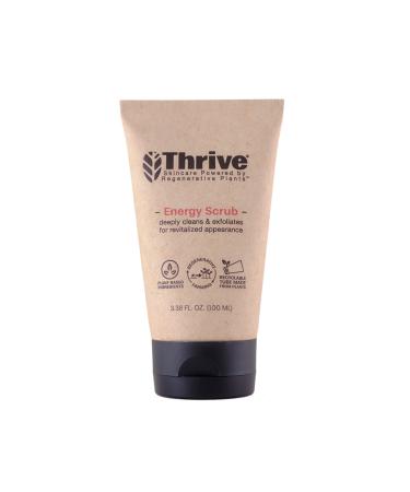 THRIVE Natural Face Scrub for Men & Women  Exfoliating Face Wash with Anti-Oxidants Improves Skin Texture, Unclogs Pores & Helps Prevent Ingrown Hairs  Made In USA  Vegan Natural Facial Scrub Exfoliator 3.38 Fl Oz (Pack of 1)