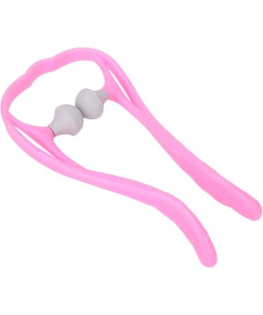 Verdant Touch Roller Neck Massage Tool | Handheld Trigger Point Neck & Shoulder Self Massager - Pink - Buy Online on GoSupps.com