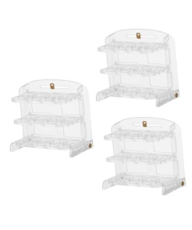 Plastic Egg Holder 3pcs Egg Storage Box Eggs Refrigerator Egg Holder Egg Tray Kitchen re-usable