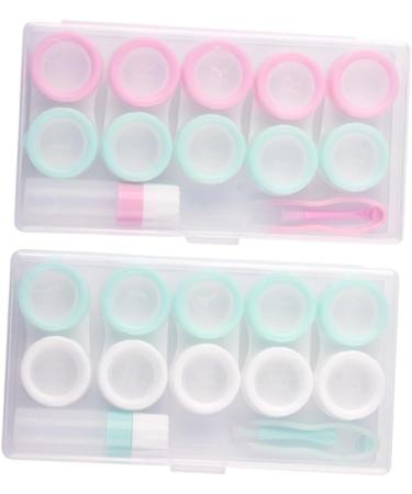 Buy Healeved 6 Sets Colored Contact Lens Storage Box Travel-Friendly Macaron Cases for Contact Lens Protection - Buy Online on GoSupps.com