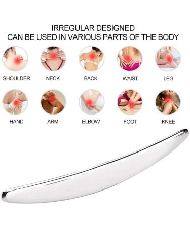 304 Stainless Steel Gua Sha Board - IASTM Tool for Physiotherapy Pain Relief & Muscle Care - Scratch Massage Device for Neck & Shoulder - Buy Online on GoSupps.com