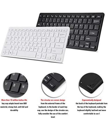 White Wired Mini Keyboard for Mac & PC | Compact USB Keyboard for iMac MacBook Pro/Air Windows Laptops - Riuty - Buy Online on GoSupps.com