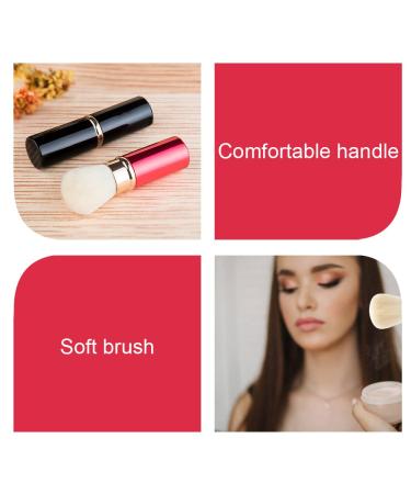 Retractable Makeup Brush with Soft Bristles - Durable Aluminum Tube for Blush Powder & Cosmetic Application | International Shipping Available - Buy Online on GoSupps.com