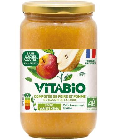 VITABIO - Xenia Apple Pear Puree - 700g - ORGANIC - Pack of 6 - Buy Online on GoSupps.com