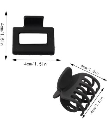 Small Claw Hair Clips for Thin Hair - 8pcs Matte Rectangle & Double Row Teeth Jaw Clips for Fine Hair - Buy Online on GoSupps.com