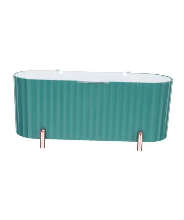 POPETPOP 1pc Box Cosmetic Cotton Storage Box Makeup Cotton Pads Clear Container with Lid Makeup Container Lip Plumper Gloss Clear Makeup Pad Storage Container Organizer Dog 21.35x9.1cm Green