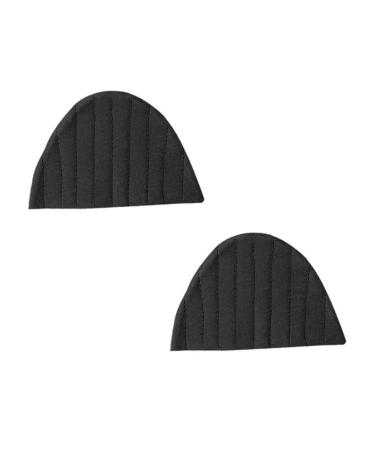 FRCOLOR 1 Pair Sneaker Heel Stickers Heel Grips Pad Shoe Heel Sticker Heel Grips Liner Black Floor Mats Heel Pad Silicone Gel Self-Adhesive Shoe Insoles Black Heel Espadrille Cushion Care Black 11.5x0.5cm