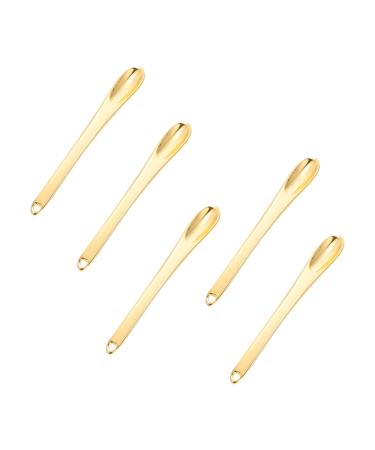 FRCOLOR 15 PCS face cream scoop face cream spoon small face spoon Makeup Cream Spoons mudpack Makeup Dig Scoops metal scraper Environmental protection zinc alloy girl Cosmetic bottles mini 1 Count (Pack of 1) Goldenx3pcs