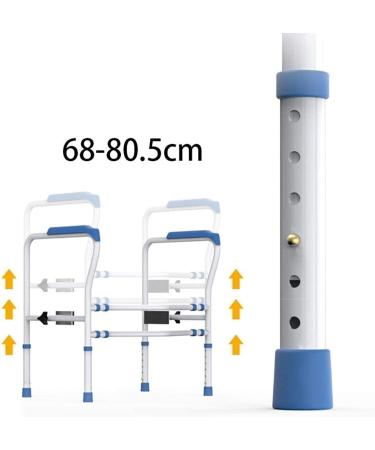 ABXTAO Bathroom Grab Bars Toilet Safety Rails Adjustable Surround Frame with Anti-Slip Arms for Assist Elderly Seat Support Bath Shower Grab Bars Blue - Buy Online on GoSupps.com