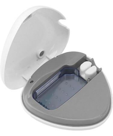 fannay Toothbrush Cleaner Holder Toothbrush Sanitizer Case Long Service Time Simple Operation for Traveling Home Office (White) - Buy Online on GoSupps.com