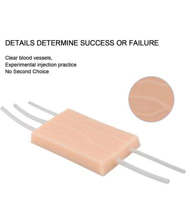 Silicone Human Simulated Skin Injection Training Pad - Ideal for Nurse and Medic Practice, with Vascular Pores for Realistic Training Experience - Buy Online on GoSupps.com
