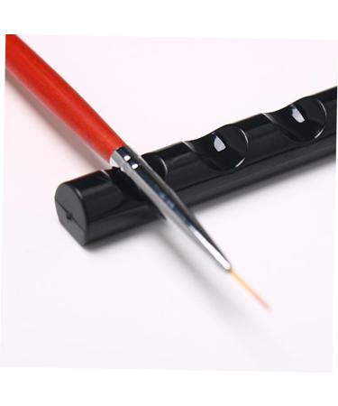 DOITOOL 1pc Clear Display Stand Fountain Pen Holder Pen Display Stand Pencil Display Rack Stand for Nail Pen Nail Brush Holder Storage Rack Paint Brush The Brush Black Frame Manicure medium - Buy Online on GoSupps.com