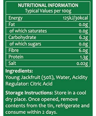 Tropical Sun Young Green Jackfruit in Water 400g 400 g (Pack of 1) - Buy Online on GoSupps.com