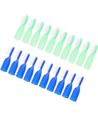 Magiclulu 80 STK Prison Manual Toothbrush - Soft Portable Finger Tooth Cleaning Tools in Assorted Colors | 1 Pack - Buy Online on GoSupps.com