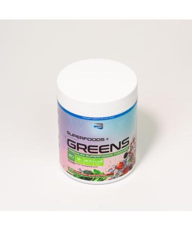 Believe Supplements Superfoods+Greens - Superfood Blend | Boost Energy Immunity and Digestion | Rich in Antioxidants & Essential Nutrients! (30 servings Mixed Berry) Mixed Berry 300 g (Pack of 1) - Buy Online on GoSupps.com