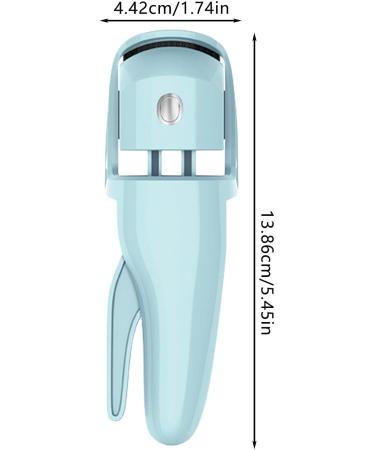 Electric Eyelash Curler 230mah Battery Portable Small Eyelash Curler | Rechargeable Eye Lash Makeup Tool Handheld Eyelash Heated Curler for Most Eye Shapes Blue - Buy Online on GoSupps.com