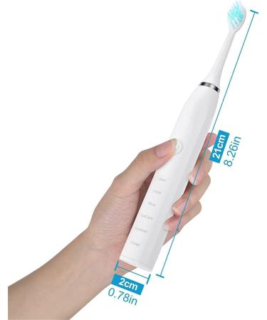 Buy Adult Bristled Electric Toothbrush - Rechargeable Vibrating & Automatic - International Shipping - Buy Online on GoSupps.com