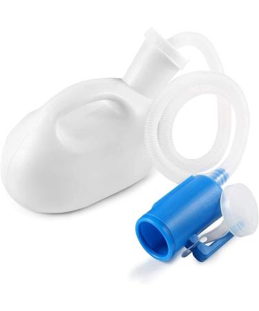 Daletu 2L Urine Bottle for Men & Women | Screw Cap & Bracket | Ideal for Camping Car Bedridden Use | Large 2000ml White Pee Bottle - Buy Online on GoSupps.com
