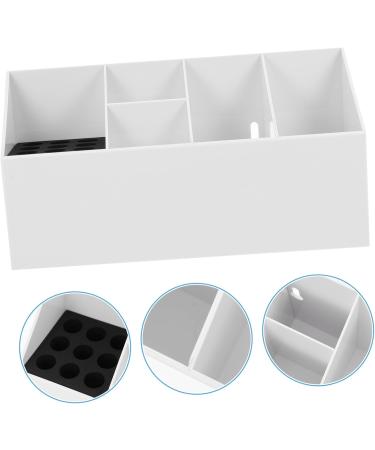 Beavorty 3-St Scissor Socket Hairbrush Holder | Hairdressing Tool & Shear Comb Organizer | Stylish Plastic White Scissor Stand - Buy Online on GoSupps.com