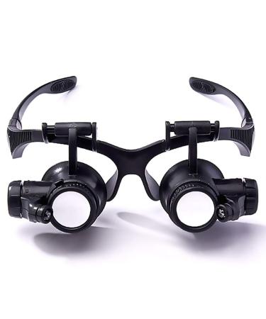 Magnifying Glasses Educational Hobby Magnifiers Head Mounted Magnifying Glasses Headband Lamp Hands Free Magnifier Adjustable for Hobby Jewelers