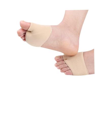 FOMIYES 2 Toe Socks for Ladies - High Heel Footpads & Neuroma Relief | Comfortable Metatarsal Sleeve & Absorbent Half Feet Socks - Size 41-46 Beige - Buy Online on GoSupps.com