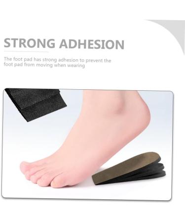 NOLITOY Heightening Half Pad - Breathable Heel Insoles for Men & Women | 5 Pairs Convenient Height Lift Inserts | Portable Rubber Shoe Pads - Buy Online on GoSupps.com