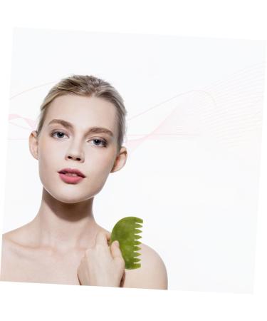 Anneomas 2-Piece Jade Massage Comb Set - Scalp & Body Massage Tool for Skin Care - Buy Online on GoSupps.com